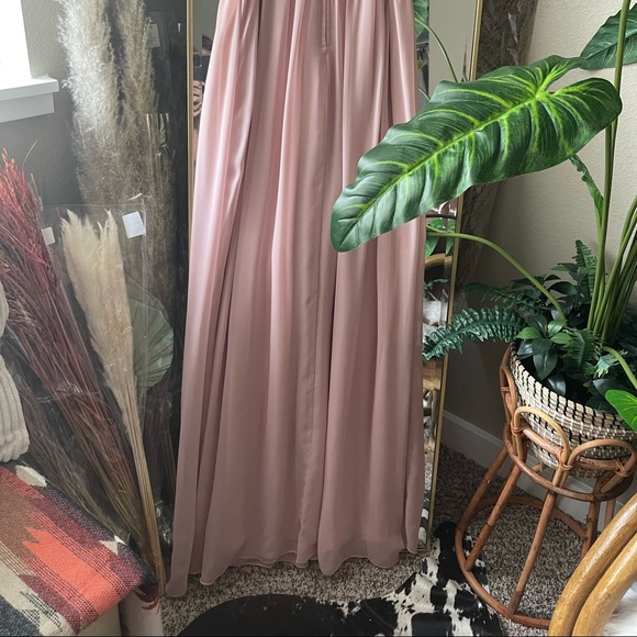 FREE SHIPPING David’s bridal by speechless Blush Bridesmaid/Formal dress - Picture 4 of 5